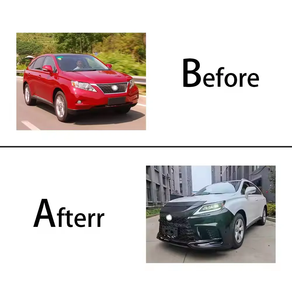 High Quality Kit for Lexus Rx350 2009 2010 2011 2012 2013 2014 2015 Upgrade 2023 Lexus Rx350h F-sport Front Rear Bumper Bodykit