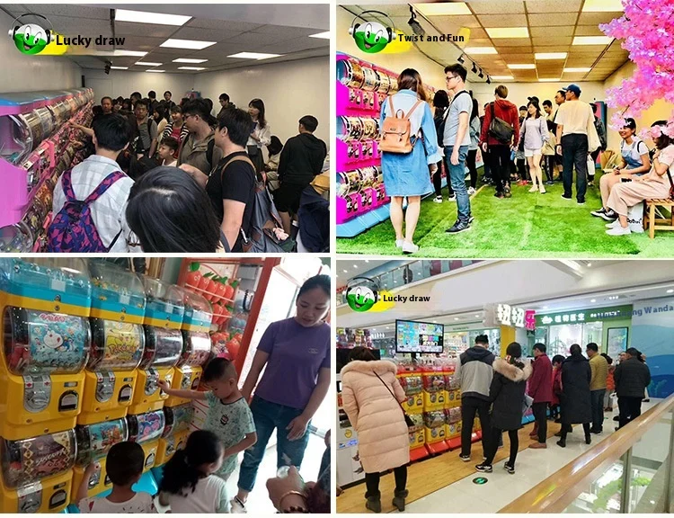 Manufacturer's Fully Automatic Single-Layer for Gashapon Coin-Operated Games 1-Year English Plastic Vending Machine for Children