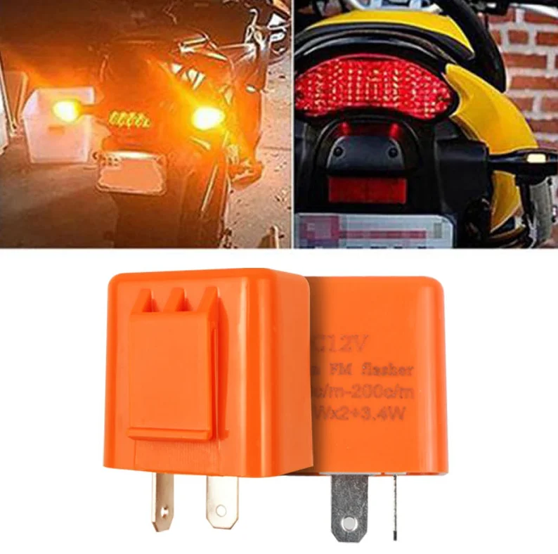 Relé Intermitente LED Ajustable Para Coche Y Moto - 12V/24V, 3 Pines, Soluciona Parpadeo Rápido En Luces LED