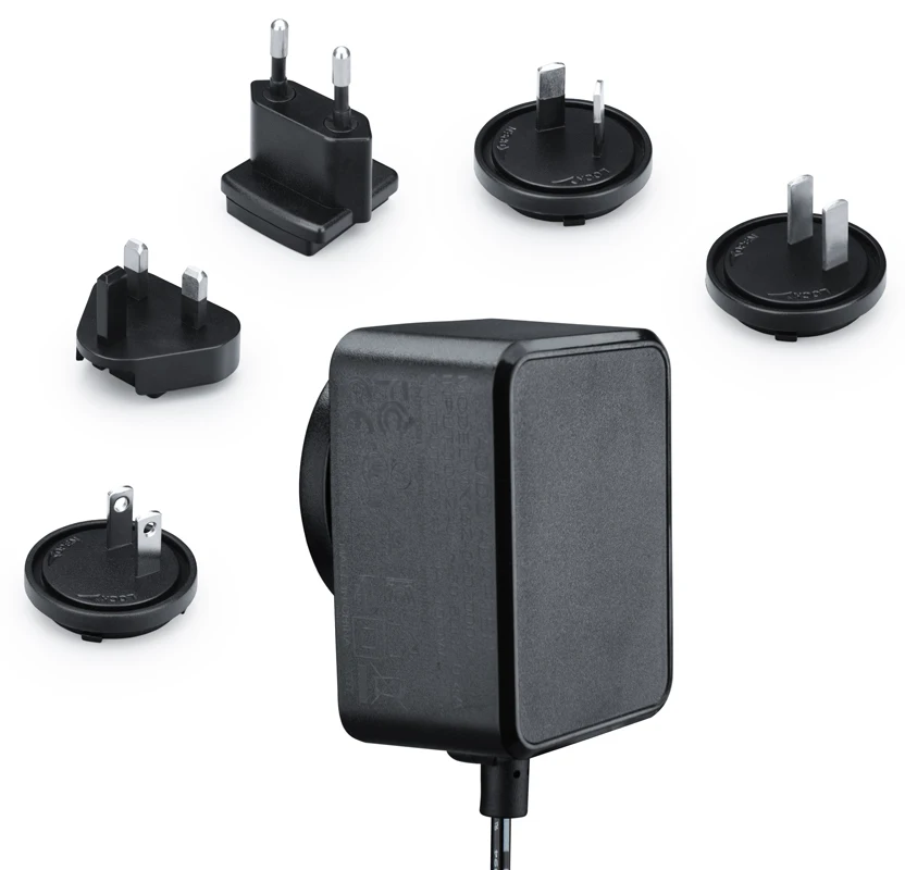 DC12V1A Interchangeable Plug Power Supply Adaptor With AU EU USA UK Plug UL GS CE SAA UKCA