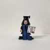 Toga de graduación azul - certificado azul 14+05