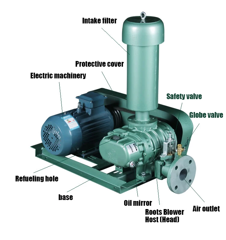 Roots Blower, 1.5KW, Cast - detail 22
