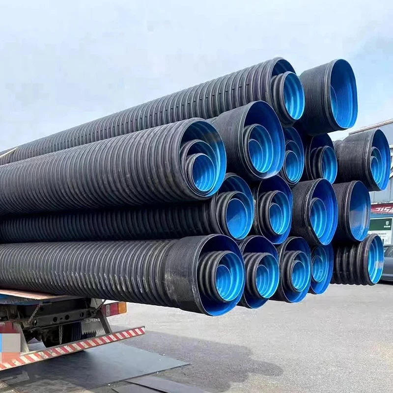 18 Inch HDPE Plastic Driveway Culvert Pipe - Double Wall Corrugated SN8 ...