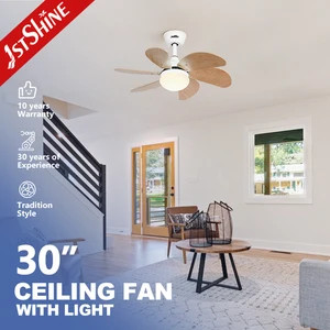 1stshine Ceiling Fan 30 Inches MDF Blades Small Size Ceiling Fan Light with Remote Control