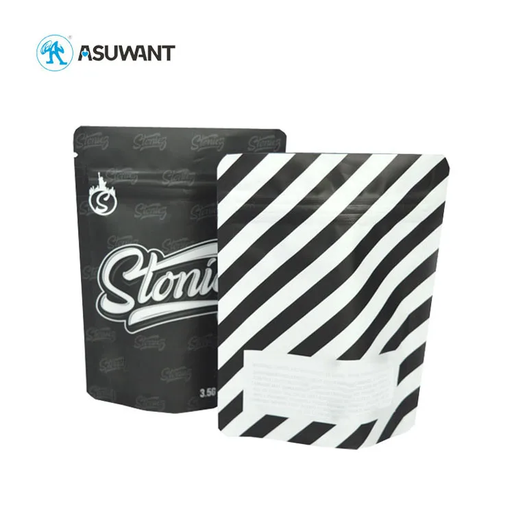 CUSTOM Soft Touch Smell Proof Stand up Child Resistant Plastic Mylar Bags Jungle Boys Packaging Dispensary Bags