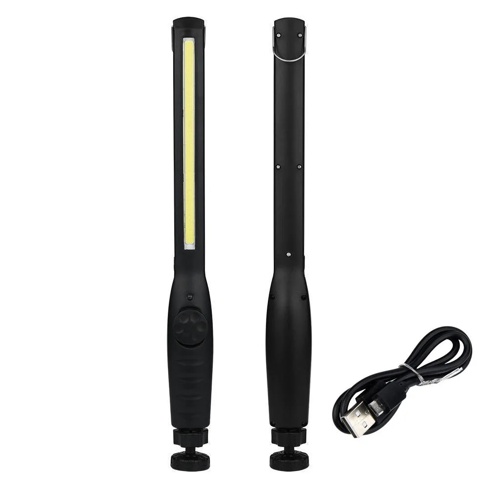 Magnetic Charging Flashlight Lintema Led Torch USB Rechargeable Aluminum Work Light