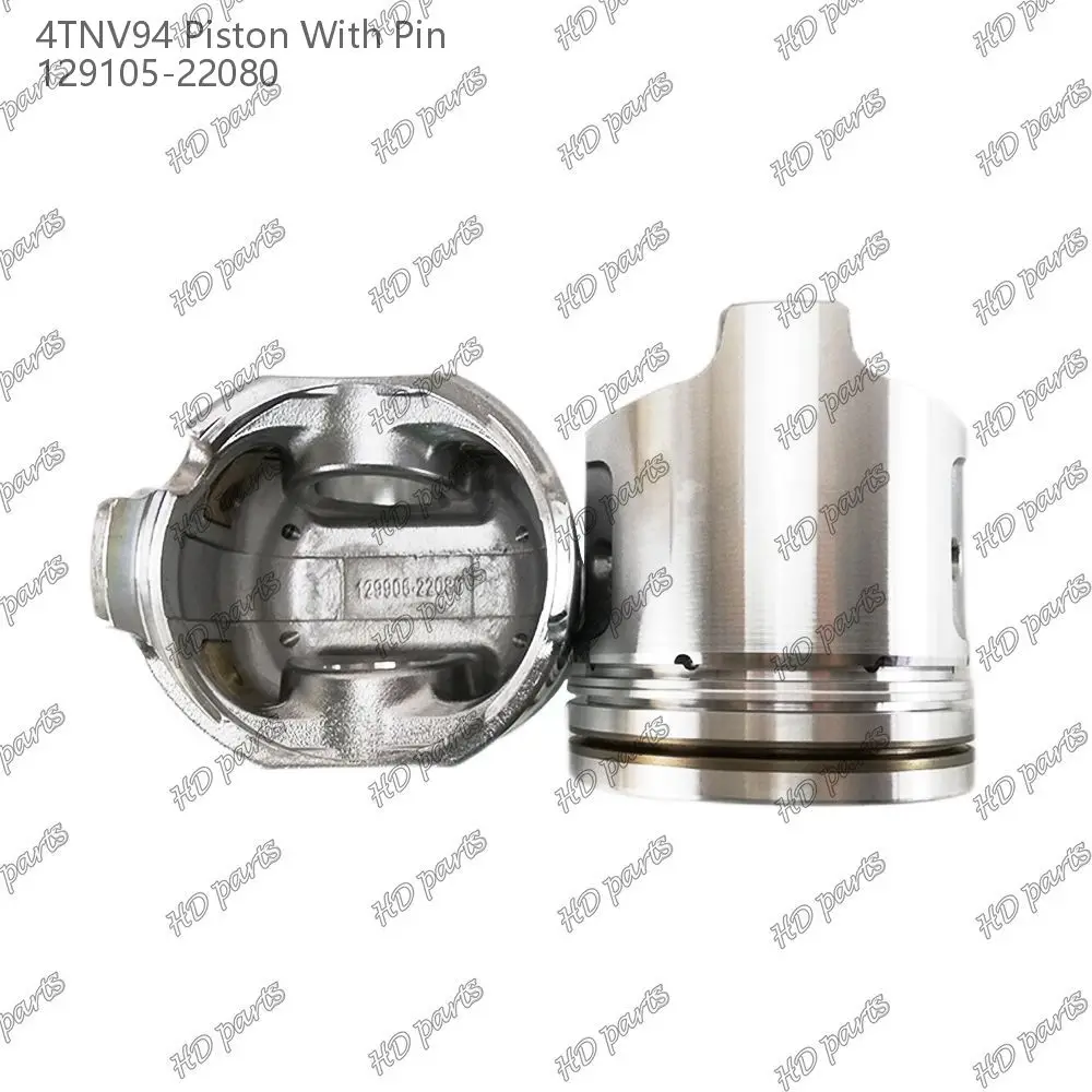 Yanmar 4TNV98 Piston With Pin And Clips 129907 22080 For