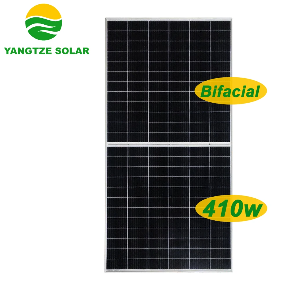 Yangtze China famous brand 390w 410w 420w bifacial solar panel