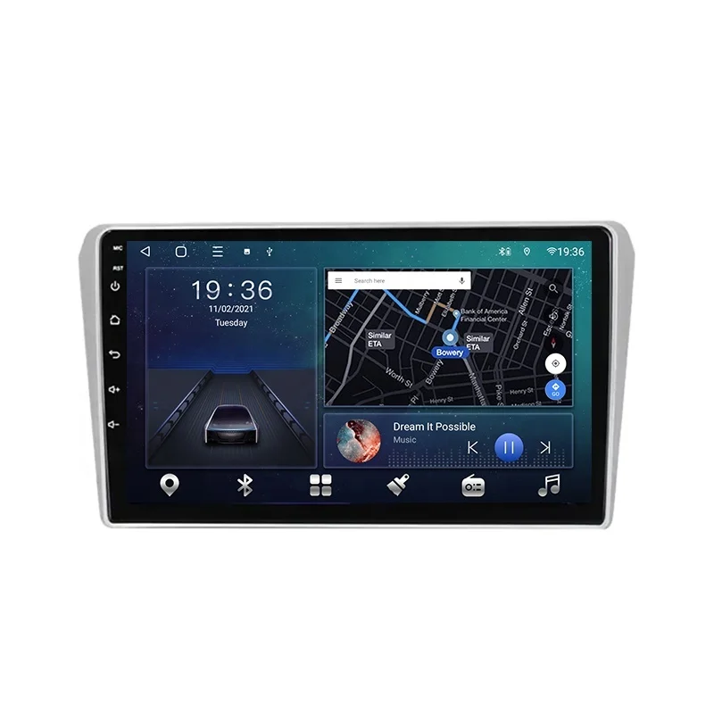 New Head Unit Android Car Player 2 DIN Car Radio for Toyota Avensis 2002-2008 Multimedia Audio Dvd GPS Navigation Stereo 5G-WIFI