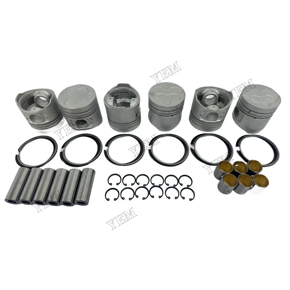 China Supplier Engine Pistons Set With Piston Rings Suitable for Nissan SD33 Engine Parts