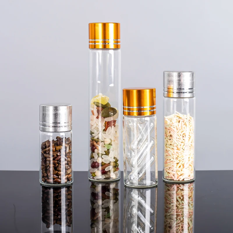 Glass Vials 5ml 10ml 20ml 25ml 30ml Mini Sealing Cosmetic Attar Oil Bottle Tester Bottle Tube With Spiral Cap