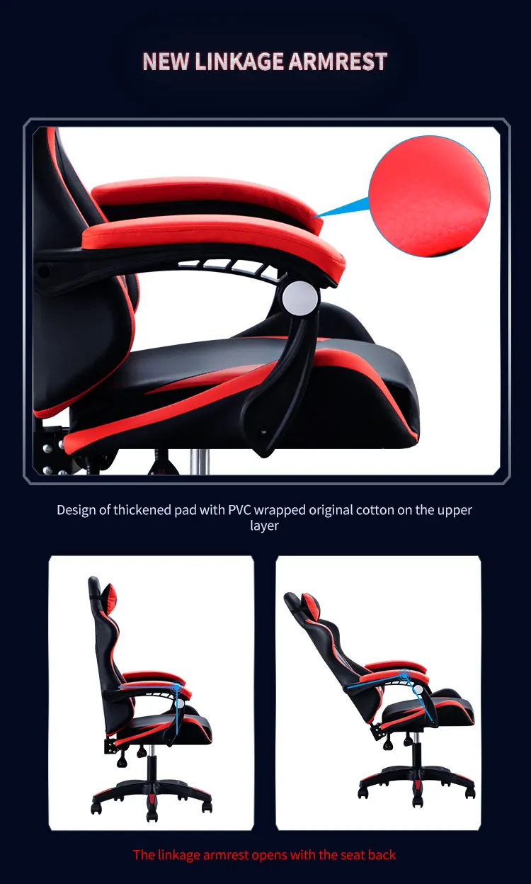 High Back Ergonomic Rotating Pc Computer Gaming Gaming Chair With ...