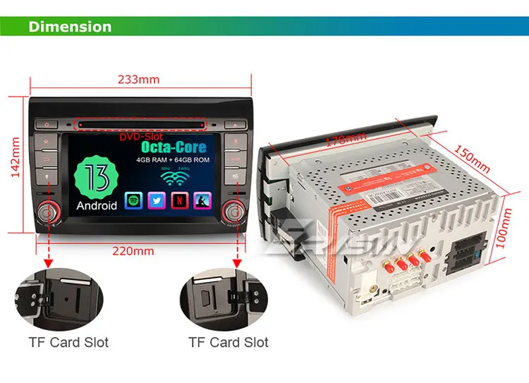 Autoradio android per fiat bravo con carplay dsp e gps_voghion.com