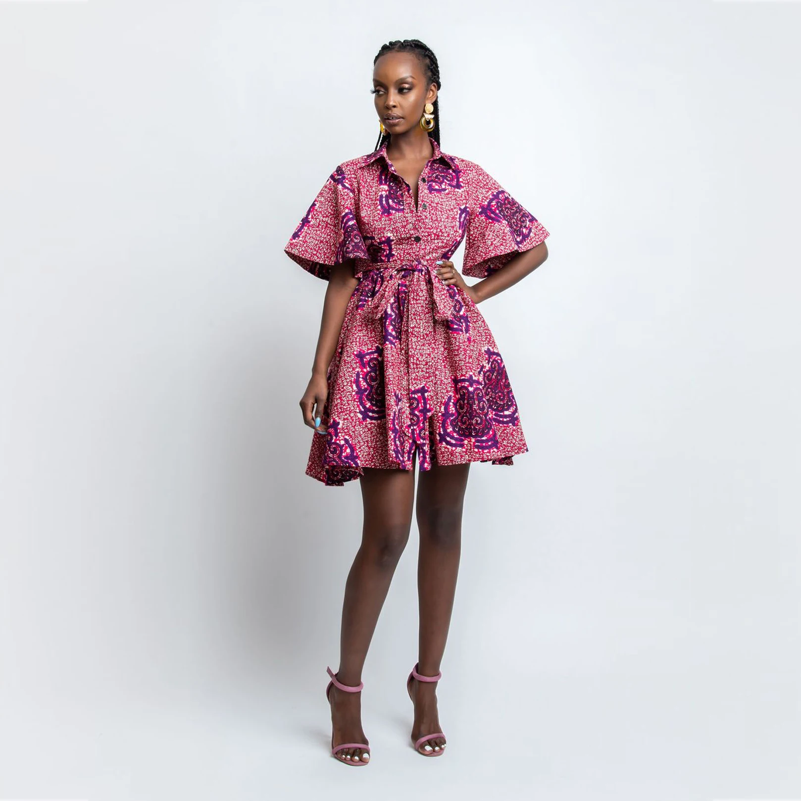 kitenge wrap dress