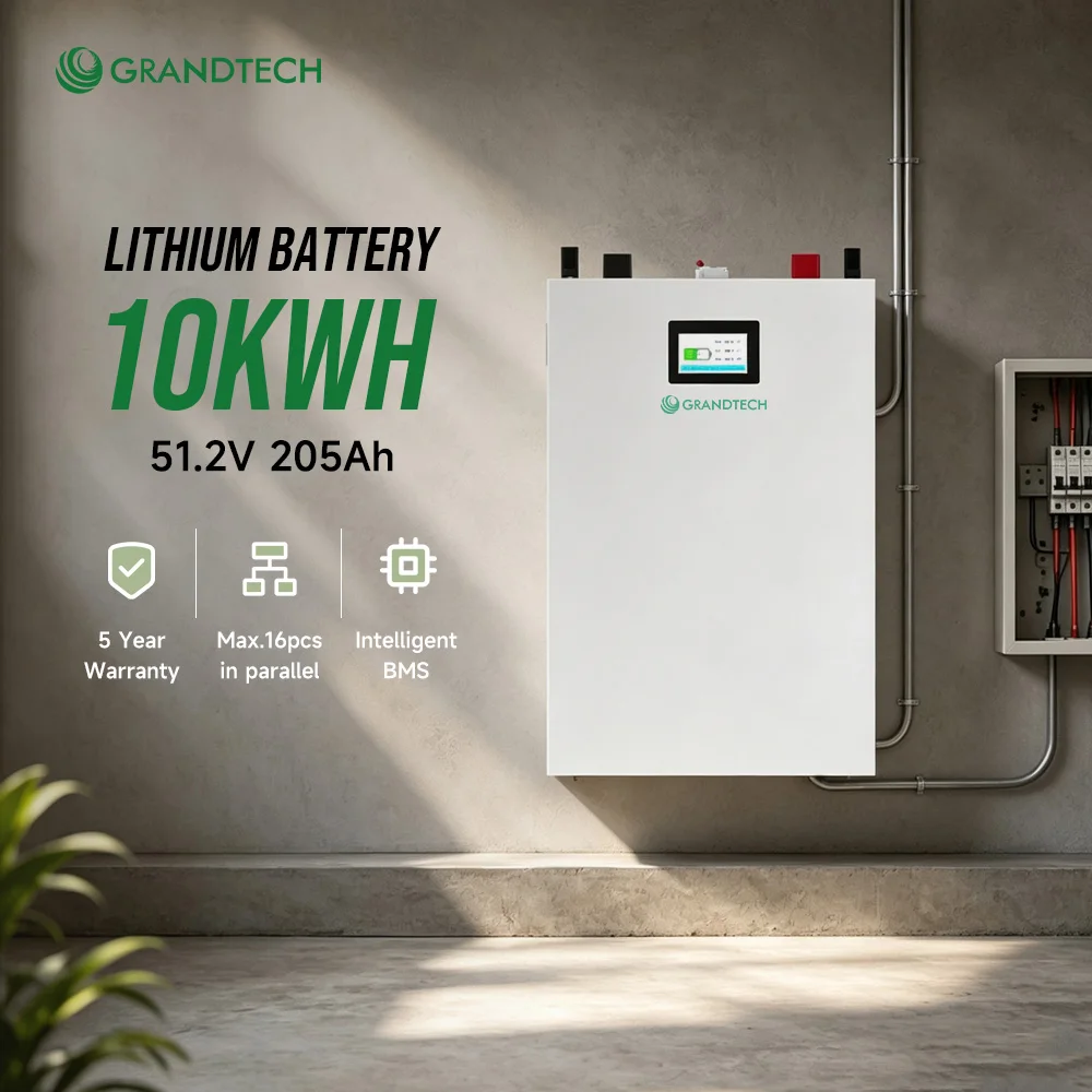 Grandtech 51.2V 200Ah 300Ah LiFePO4 Battery 10kWh 15kWh 20kWh High Efficiency Home Energy Storage for Philippines Solar Market