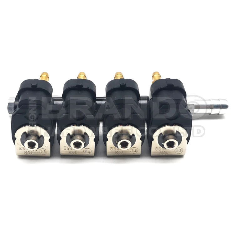 Iniettori Rail GPL/CNG OKCAN IG1 – 2 Ohm, Per Sistemi STAG E E-Gas, Compatibile Con Apache 4 Cilindri