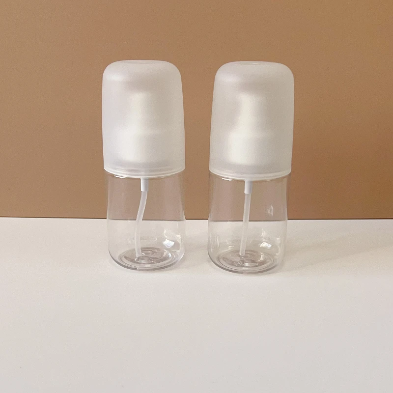 Travel Cosmetics 100ml Pet Mini Sprayer Bottle Plastic Bottle With Outer Cap