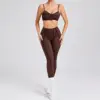 Brown  Bra&leggings