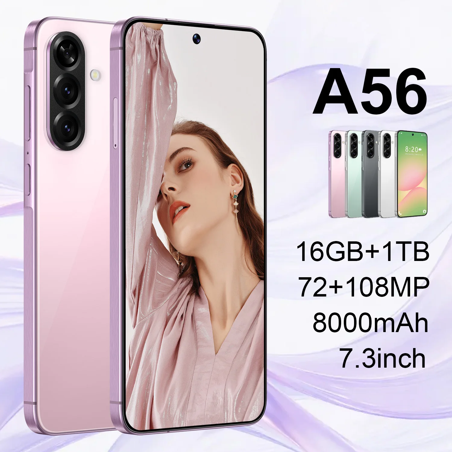 fuffi mobile smart 6.8inch A56 phone cell phones smartphones