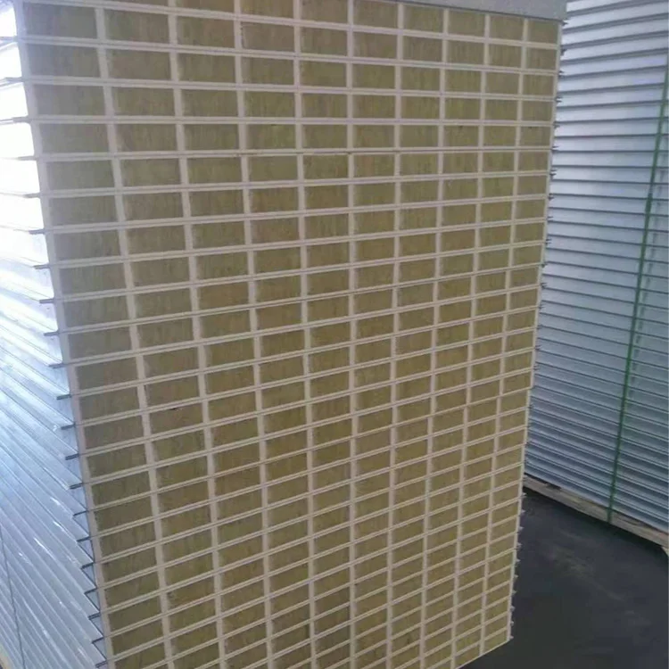 Hot Selling Fireproof MGO Rock Wool Sandwich Panel Price Competitive
