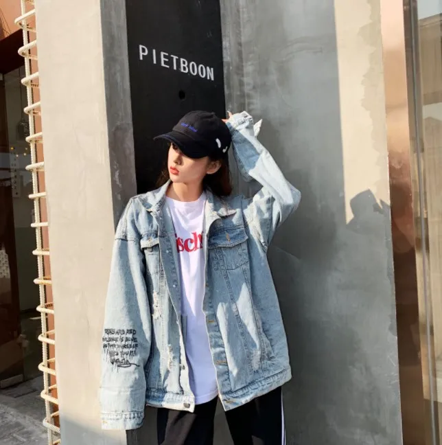 Wholesale Wholesale Fashion Couple Denim Jacket 2021 Spring Autumn