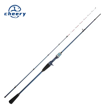 CHEERY Fishing Yuan Carbon Squid Rod Titanium Alloy Soft Tune 1.75m 2-Piece Boat Sea Fishing Rod – Soft Lure – view 2
