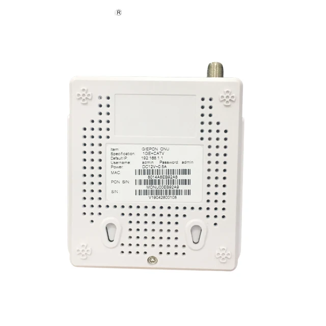 Dual Model FTTH Optic Network Cable TV Internet 1Ge CATV Epon ONU Gpon