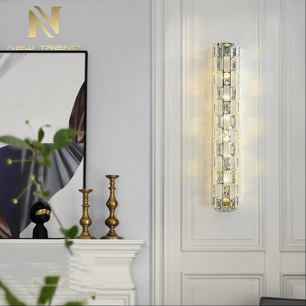 CPL-521 Bespoke Crystal Wall Sconce – Luxury LED Accent Lighting for Hotel Corridor & Guest Room