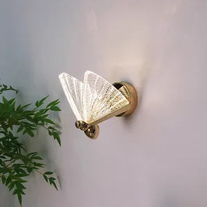 Nordic Style Crystal LED Wall Lamp Interior Living Room and Bedroom Decorative Light Hot Selling Aluminum Body