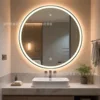 [Gunmetal Frame] Single Touch Button + Neutral Light + Stepless Dimming (Adjustable Brightness) (Mirror Touch Control)