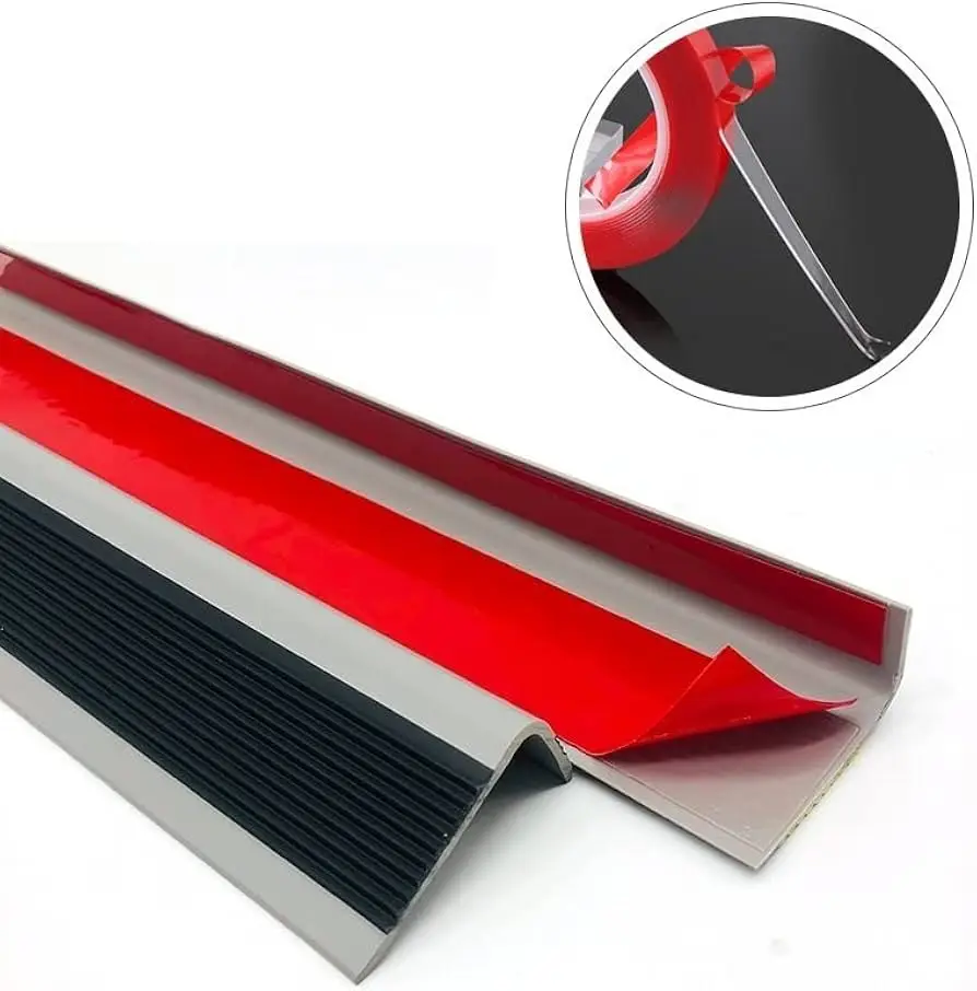 Wholesale L-Shape PVC Industrial Edge Protector Tape for Concrete Stairs - Waterproof & Abrasion Resistant