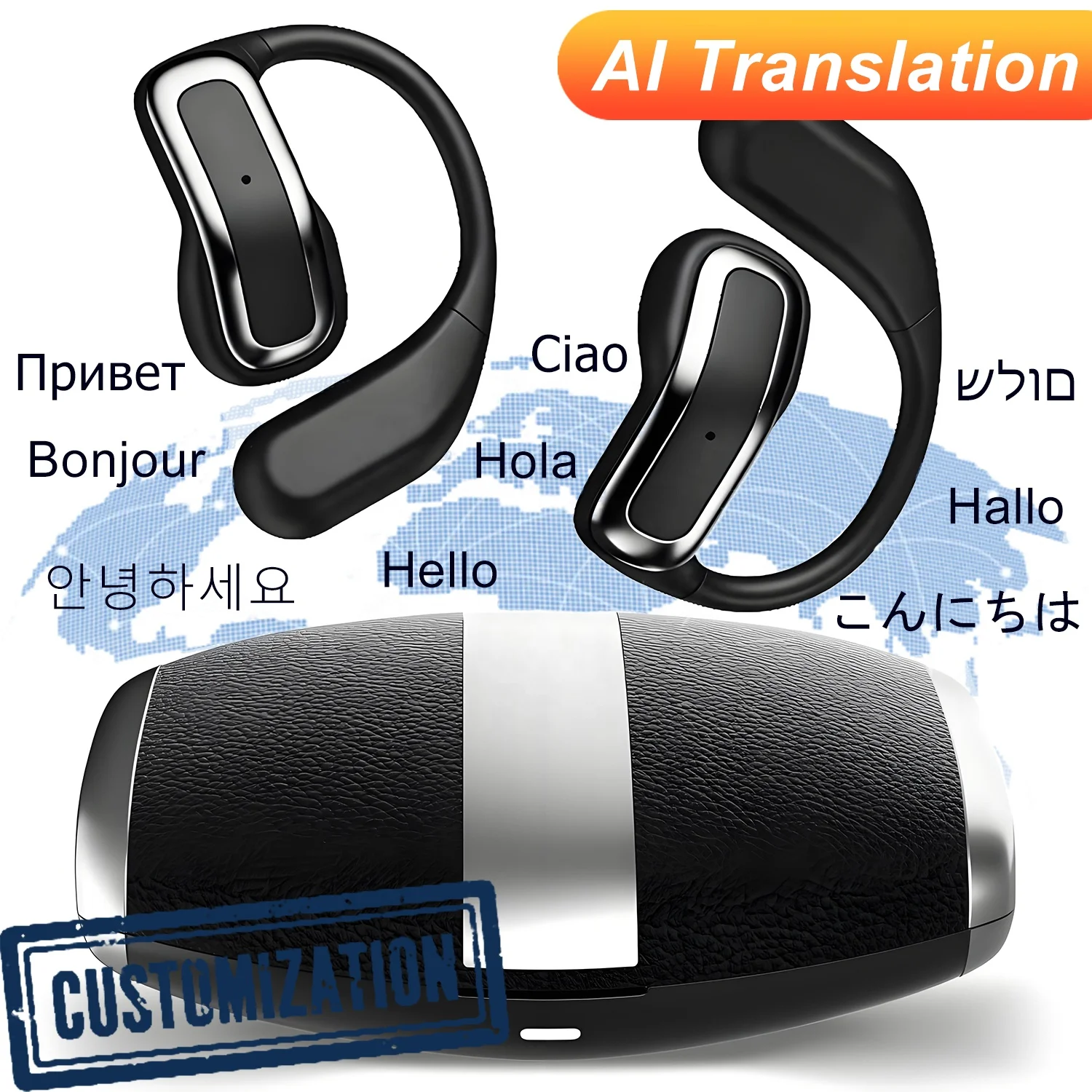 YYK-530 Wireless Business Earphone with Mic, IPX-7 Waterproof