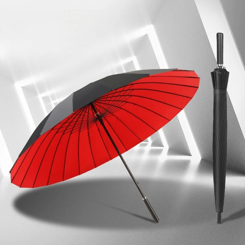 Umbrella Company　#24 24-inch Straight Rod Semi-automatic Umbrella for Business Men