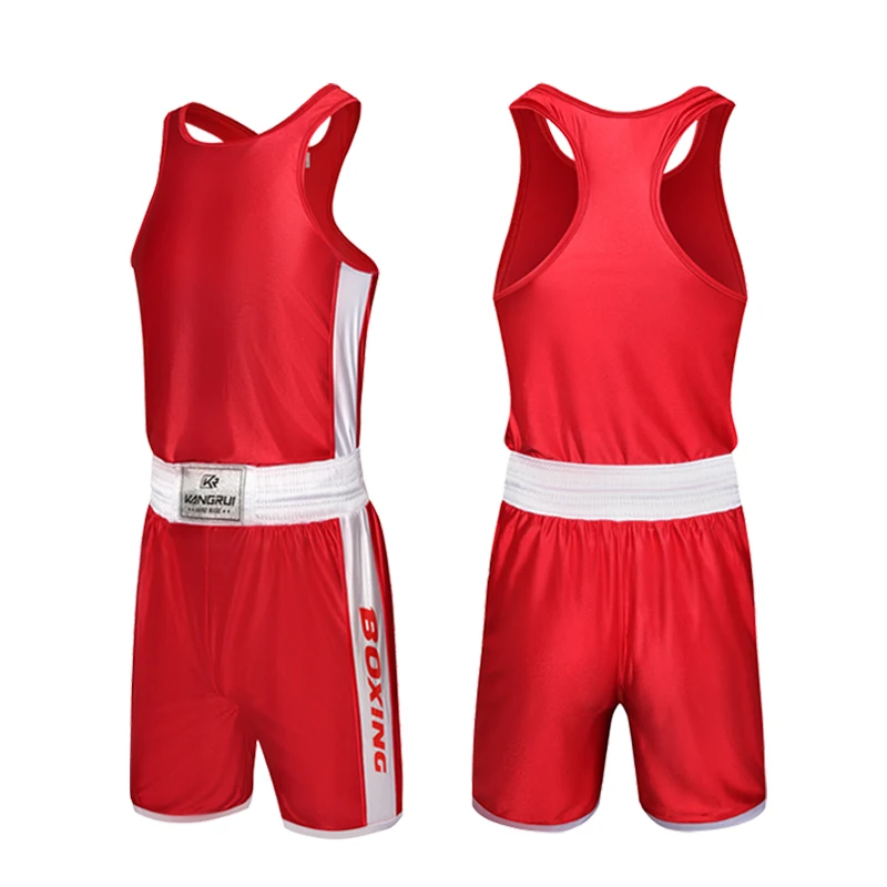 Professional Kick Boxing Uniform Custom Boxing Training Short Boxing Shorts and Vests