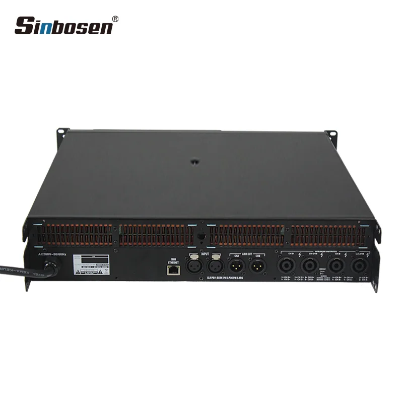 LA8 Professional Class 2000W 4-Channel Power Karaoke Stereo Amplifier TD Audio Stage DSP Module Receiver & Amplifiers