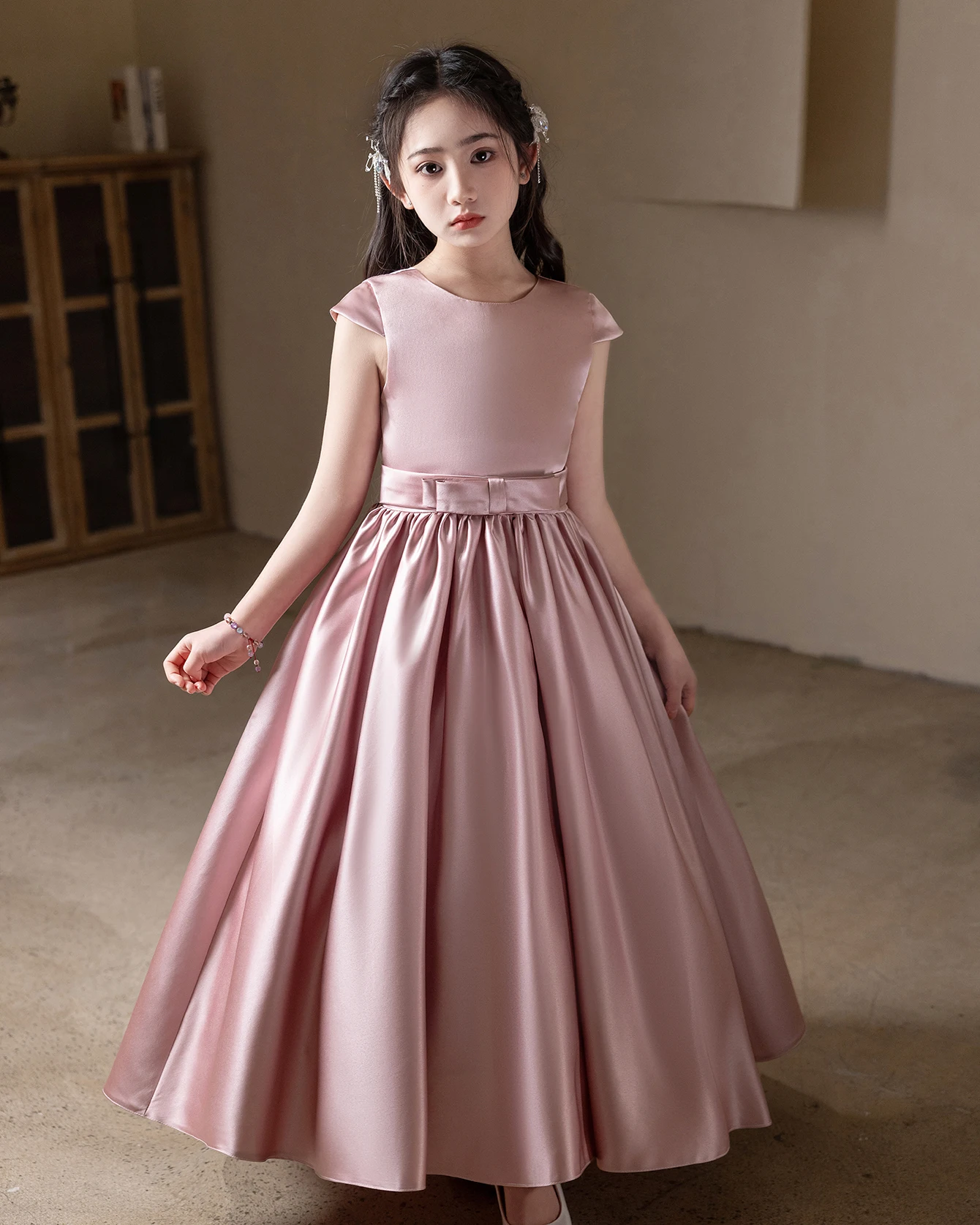 tea party dresses for girl Dress- Pima Cotton Dress in 5 colors  Anne Everett Rae Girls Casual Dress Summer Scoop Neck Short Sleeve Flowy Floral Print Plain Sundress Tulle Lace Vedolay Little Girls Dresses Girls
