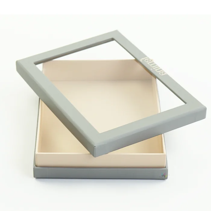 Boxes Packaging Transparent Window Small Gift Drawer Slide Paper Boxes With Clear Pvc Window Biodegradable