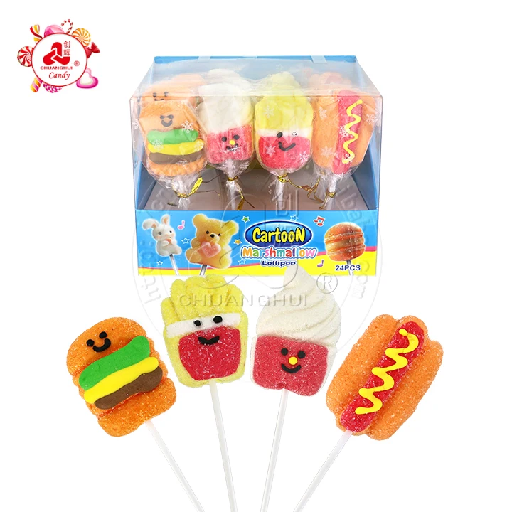 Fast Food marshmallow lollipop