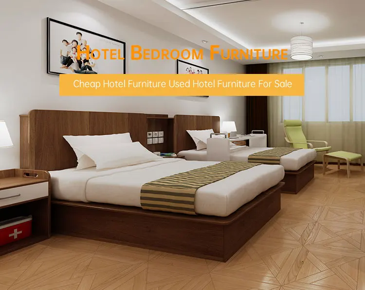 China Wooden Bedroom Panel Bed Hotel Bedroom Furniture Sets China