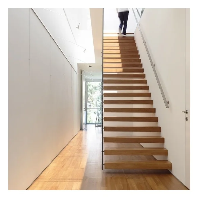 Floating Stairs Concrete Wooden Tread Floating Stairs Brackets