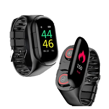 M1headphone earphone with AI Smart Watch Heart Rate Monitor Smart Wristband Long Time Standby Fitness Bracelet Sport Watch