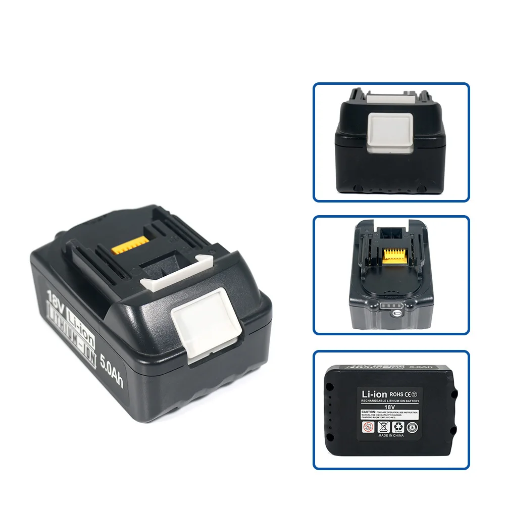GEB 18V 3Ah 5Ah Power Tool Lithium Battery Replacement LXT Cordless Compatible 18V 3Ah 5Ah Battery for Makita BL1850 BL1840
