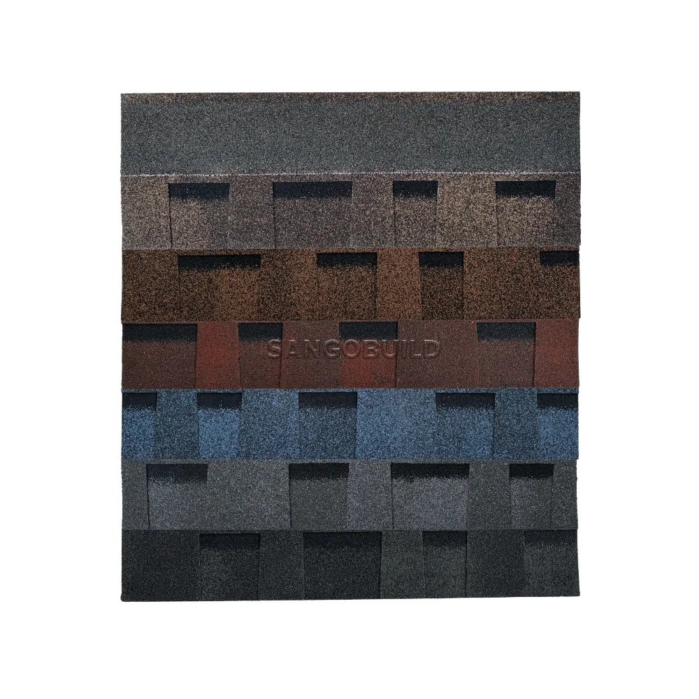 Easy Installation Asphalt Roof Tiles Customized Color Building Materials Fiberglass Asphalt Roofing Shingles for Villa House