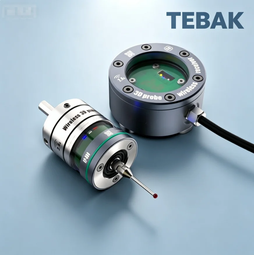 GP-800 Wireless 3D Edge Finder Probe for CNC Machining Center | Centering Rod Compatible with Renishaw, Marposs, Cyclmotion