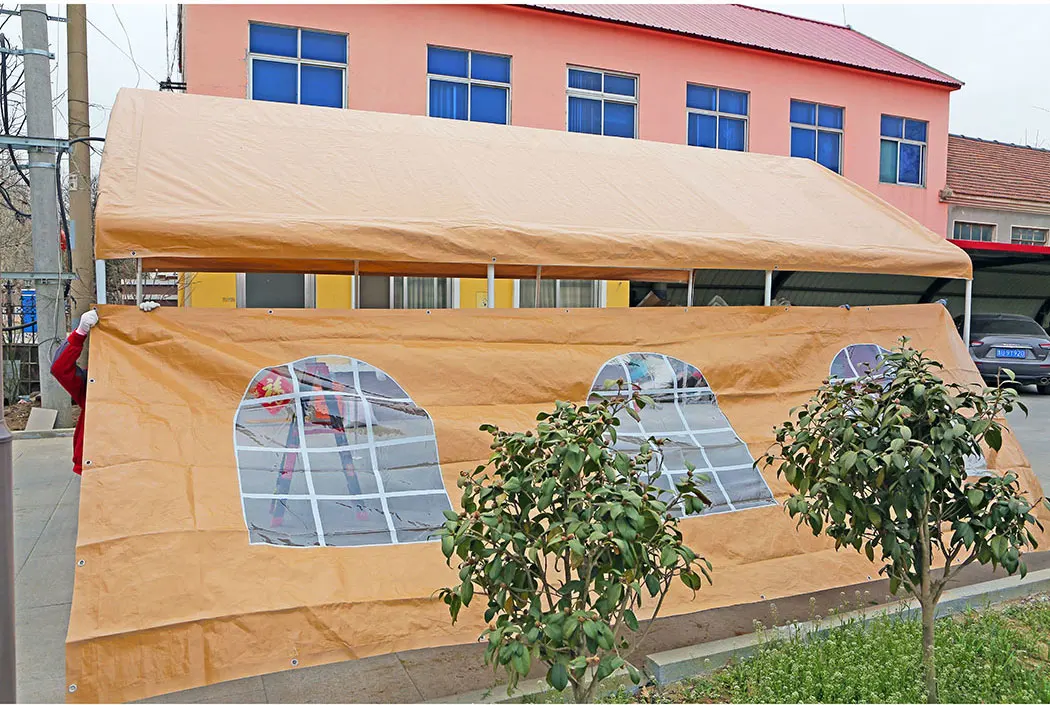 HDPE Material 10x20 Canopy Tent Car Garage Canopy Carport Winter Car Shelter Garage Storage Tent