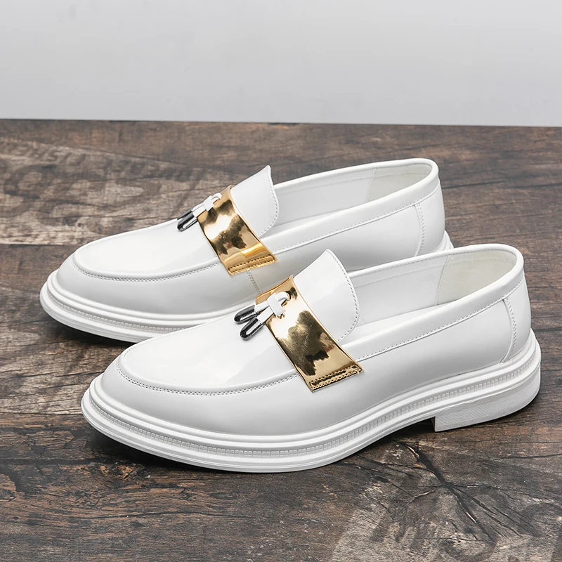 Tassel Loafers Comfortable Durable Patent Leather Upper  display picture 3