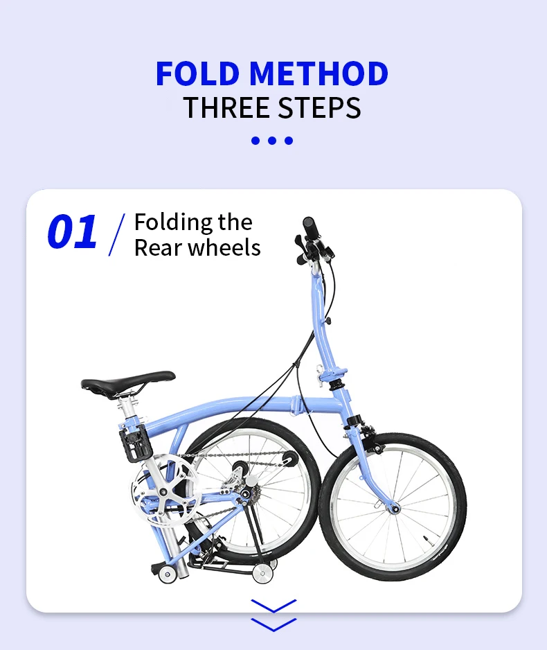 KOSDA Factory hot selling bicycle folding bike factory price 16 inch steel mountain folding bicycle