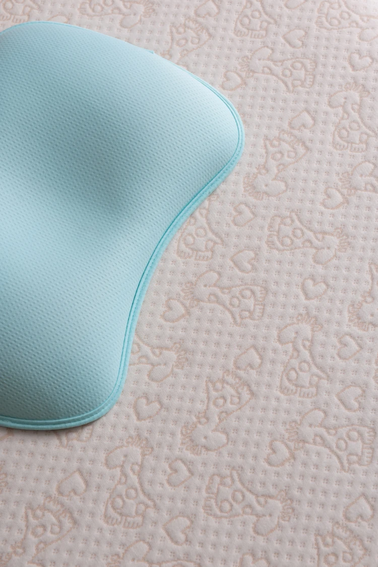 High Quality Pure Blue Simple Safe And Comfortable Pillow For Children