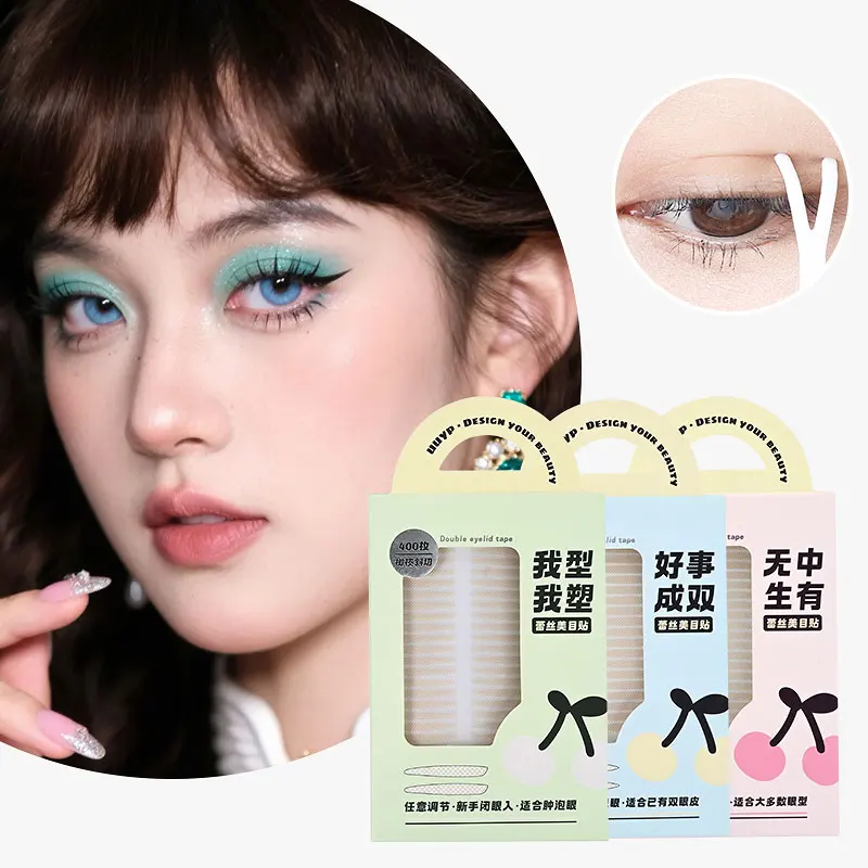 UUYP 400pcs Magic Self-Adhesive Clear Eyelid Sticker Double Fold Eyelid Paste Big Eyes Instant Upper Eyelid Lift Lace Mesh Hbeb6e28eb57841e9b95499aa3eda6883l