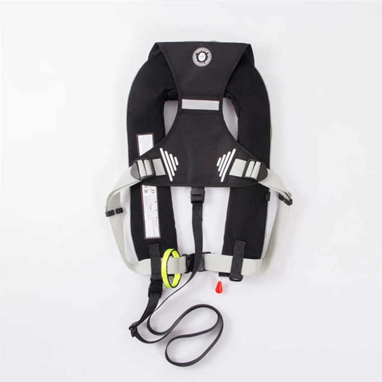 Wholesale Black Adult Inflatable Life Jackets CQIF-100N
